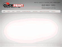 Tablet Screenshot of clickprint.com.au